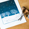 Lino Printing - Celebrating trees