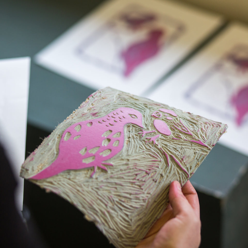 Reduction Lino Printing