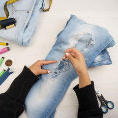 Visible Mending for Denim